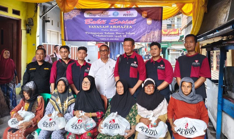 Sambut Tahun Baru Islam 1448 H, Yayasan Ar Nazfa Bersama Artha Graha Peduli Berbagi dengan Kaum Dhuafa dan Anak Yatim
