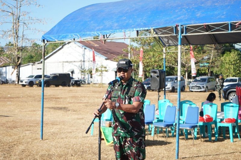*Kodim 1409/Gowa Gelar Pesta Rakyat Peringati Hari Kemerdekaan RI di Area KDKMP*